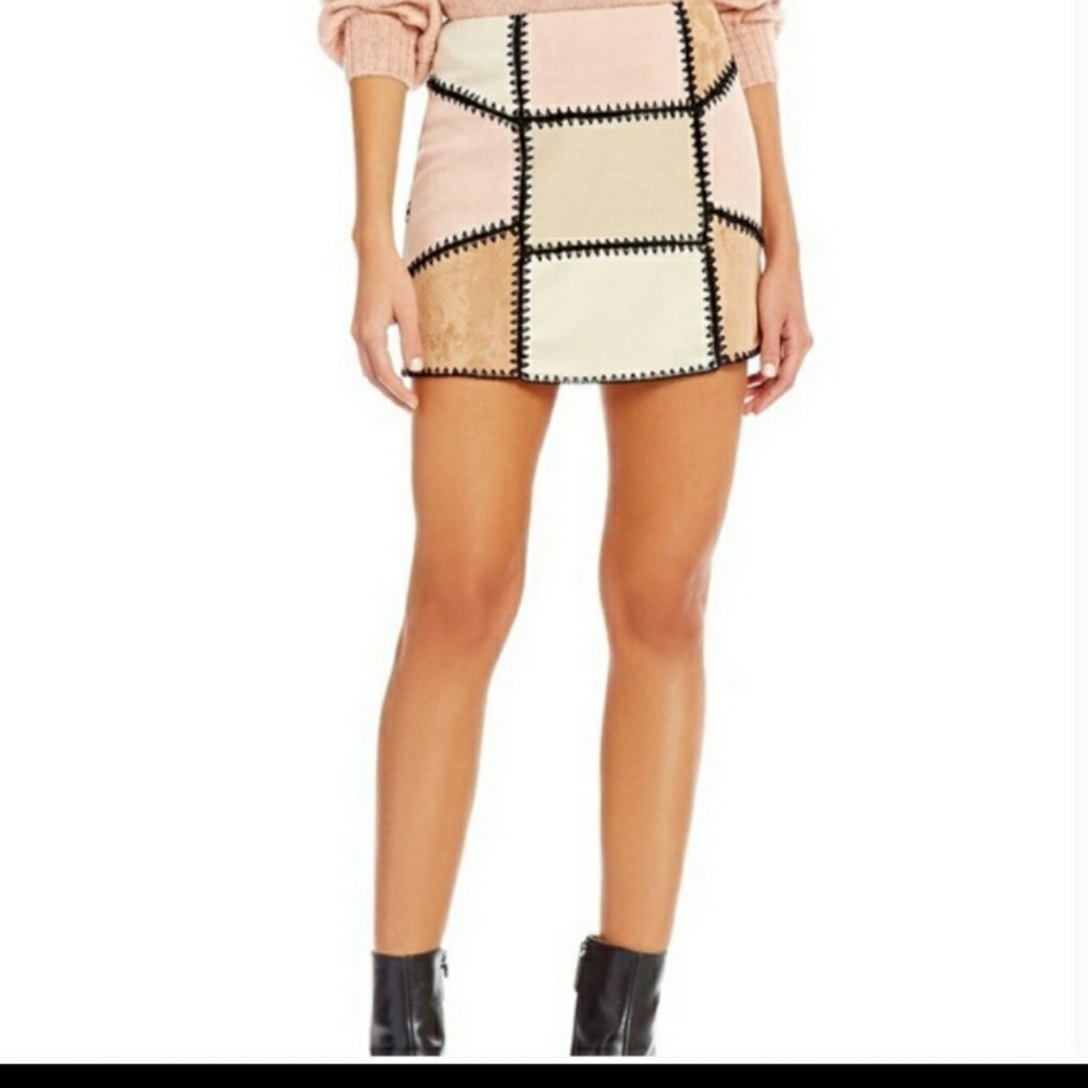Brand New Giannii Bini Suede Skirt